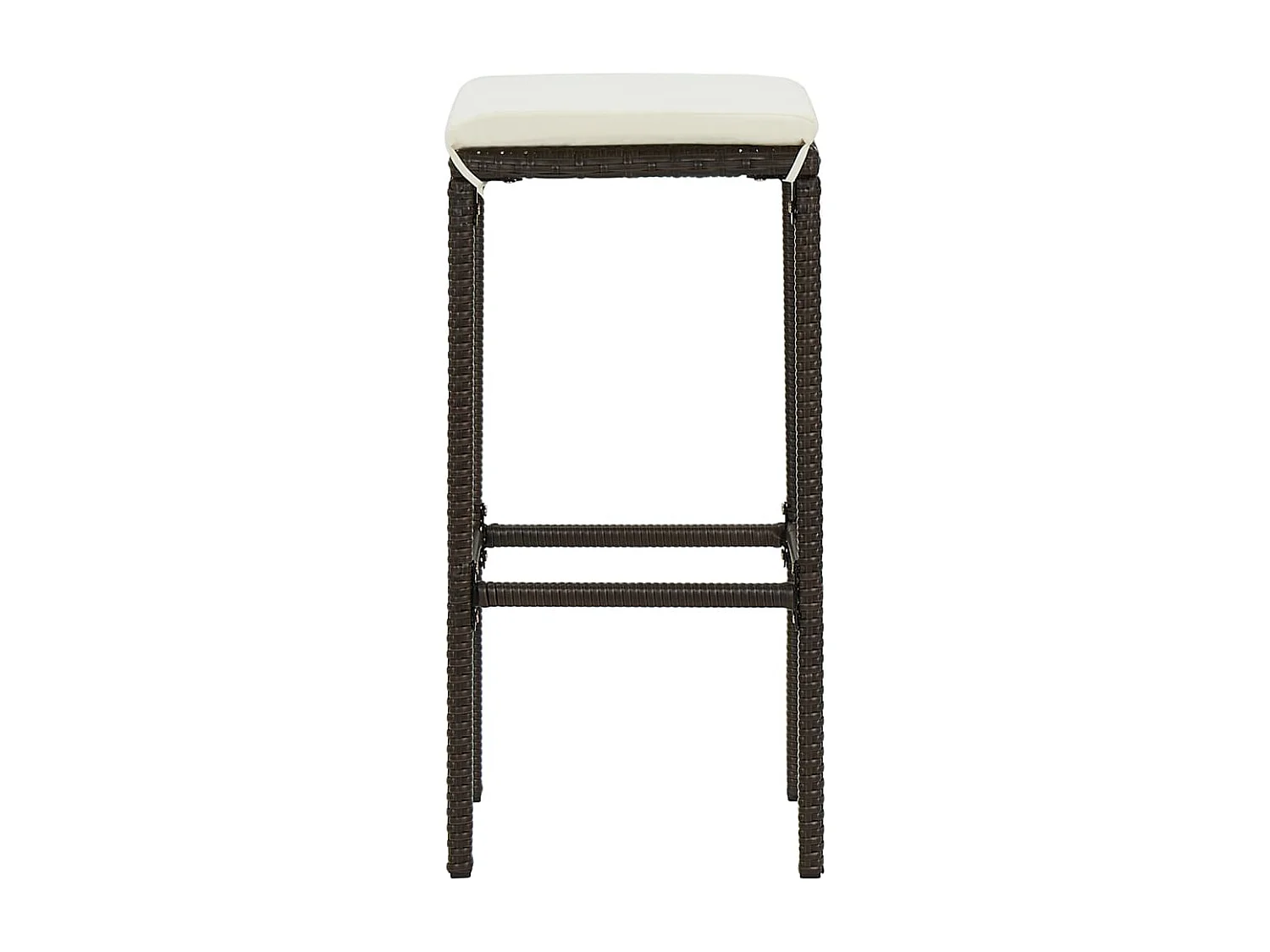 Ballydesmond  Ensemble de bar de jardin avec coussins 5 pcs Marron