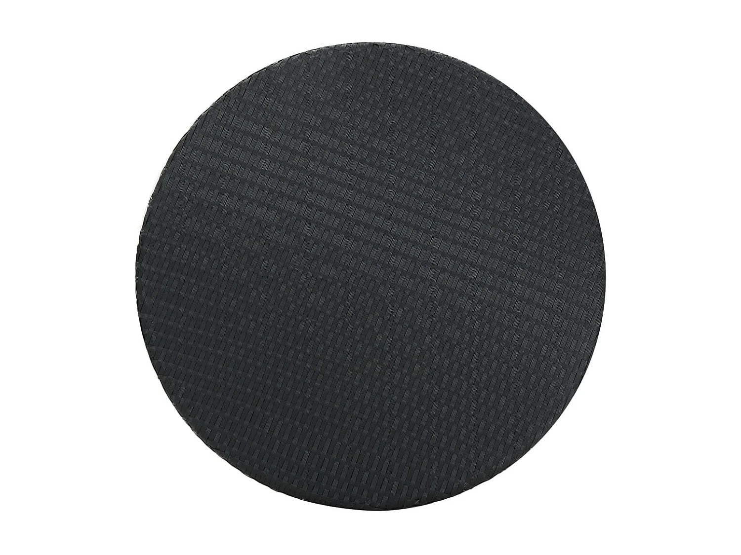 Kaden Lee  Ensemble de bar de jardin 5 pcs et coussins Résine tressée Noir