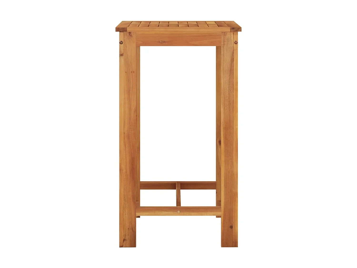 Aalst  Ensemble de bar de jardin 3 pcs marron bois massif acacia rotin