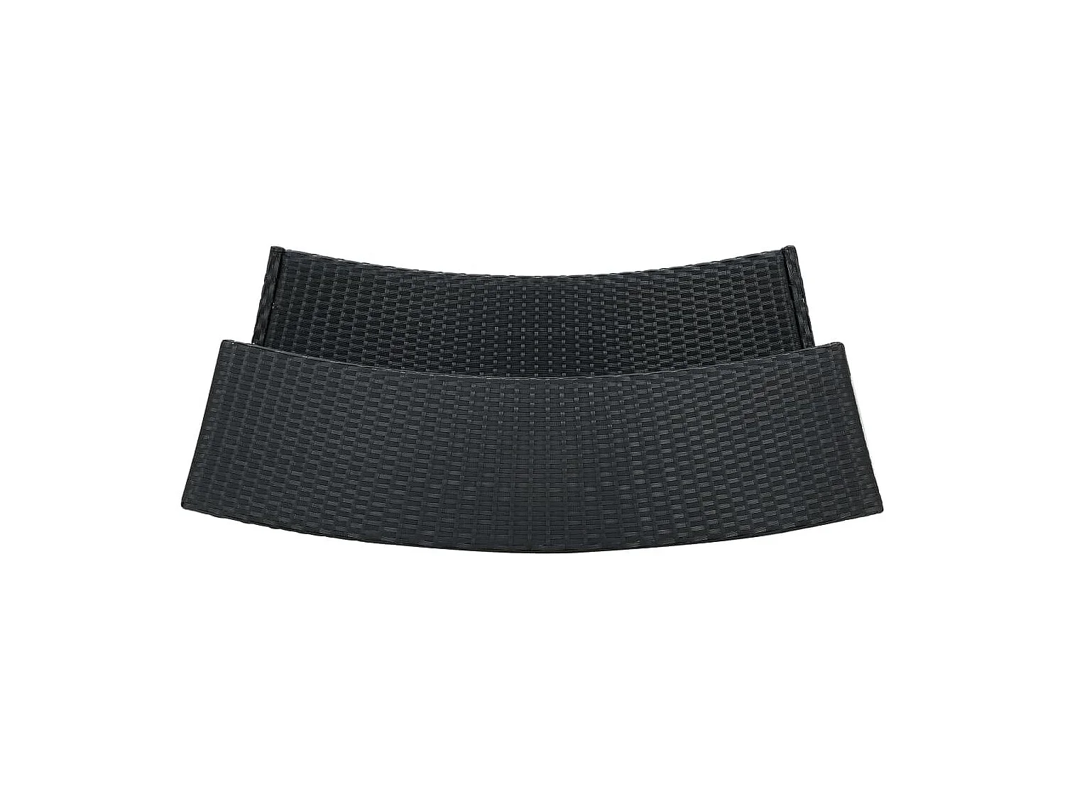 Fortunato  Ensemble de bar de jardin avec coussins 5 pcs Noir