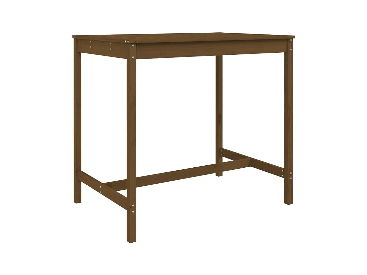 Claire-Julienne  Ensemble de bar de jardin 5 pcs marron miel bois de pin massif