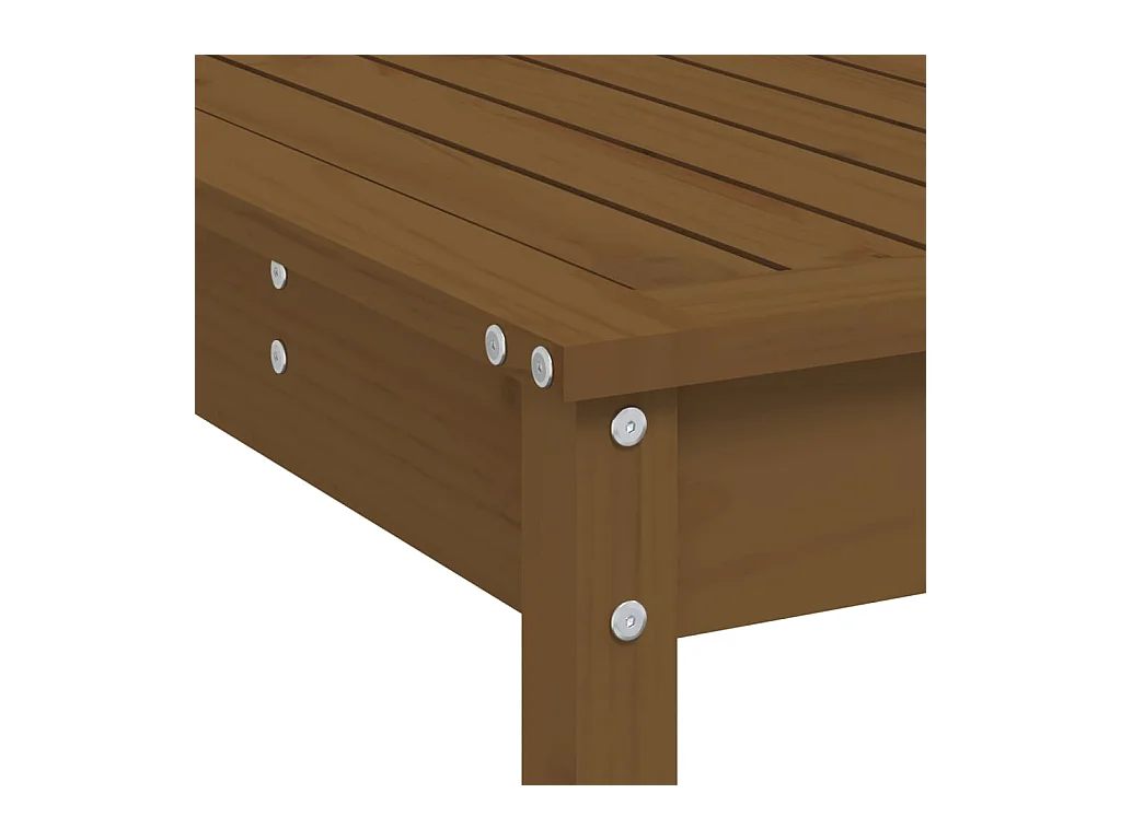 Claire-Julienne  Ensemble de bar de jardin 5 pcs marron miel bois de pin massif