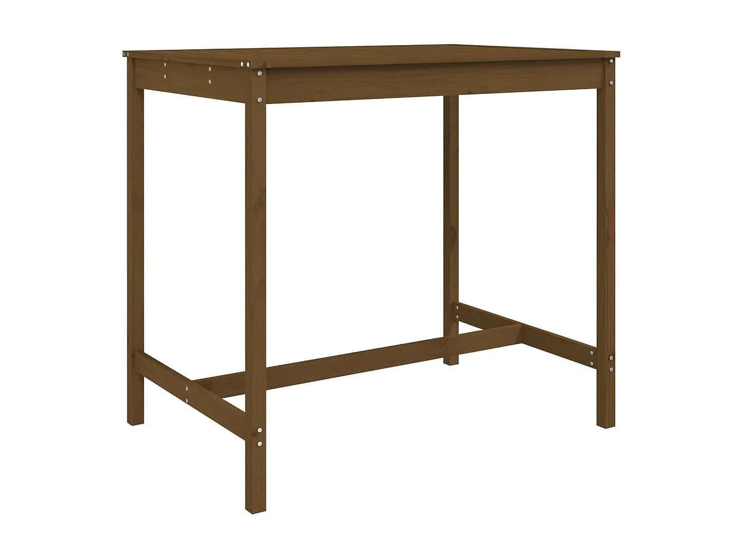 Claire-Julienne  Ensemble de bar de jardin 5 pcs marron miel bois de pin massif