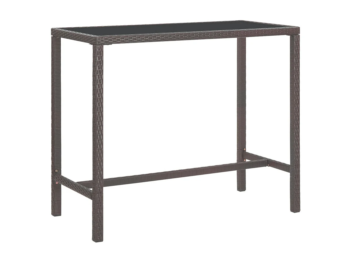 Settimio  Ensemble de bar de jardin 7pcs coussins Résine tressée Marron