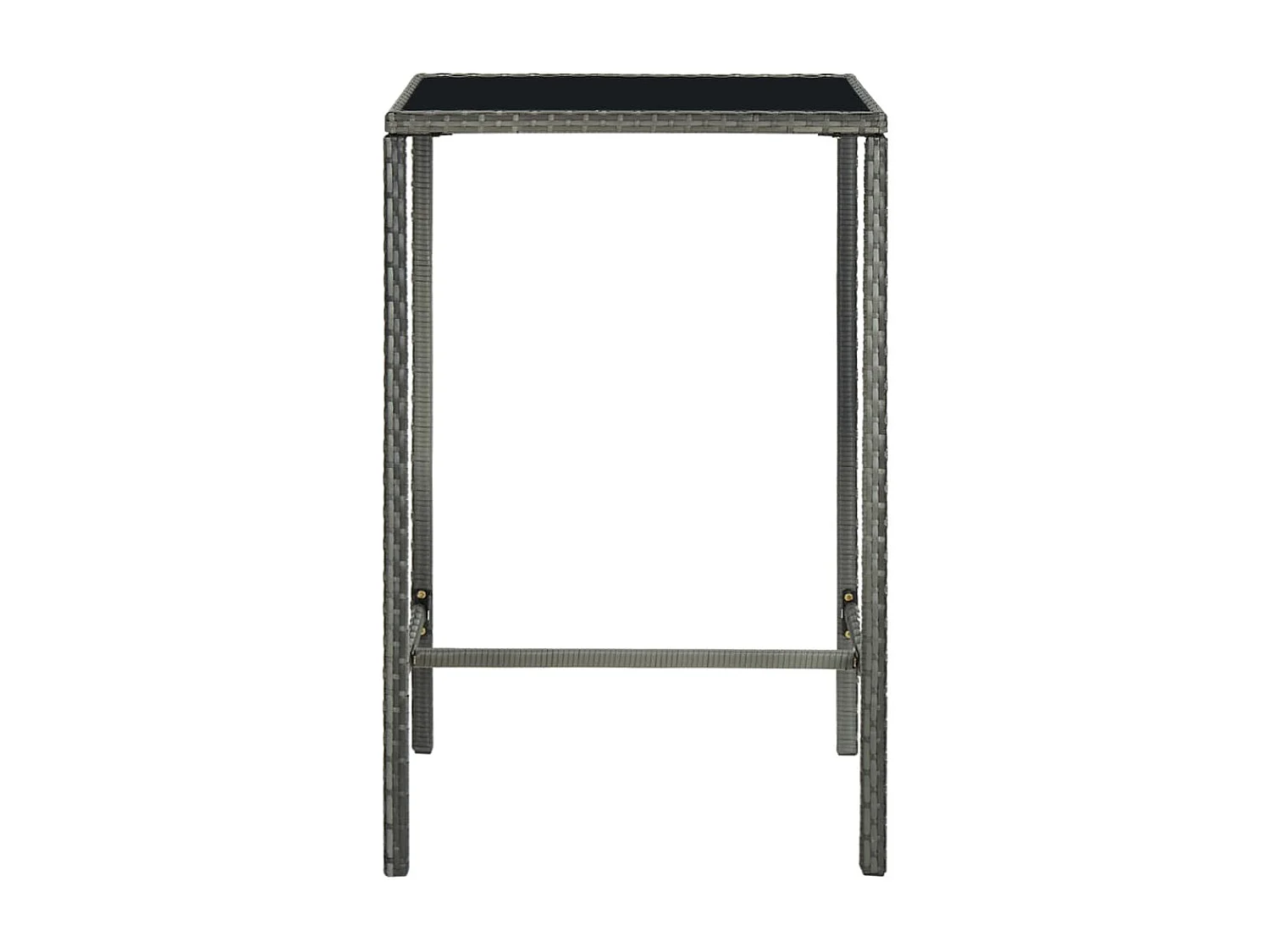 Settimio  Ensemble de bar de jardin 5 pcs et coussins Résine tressée Gris
