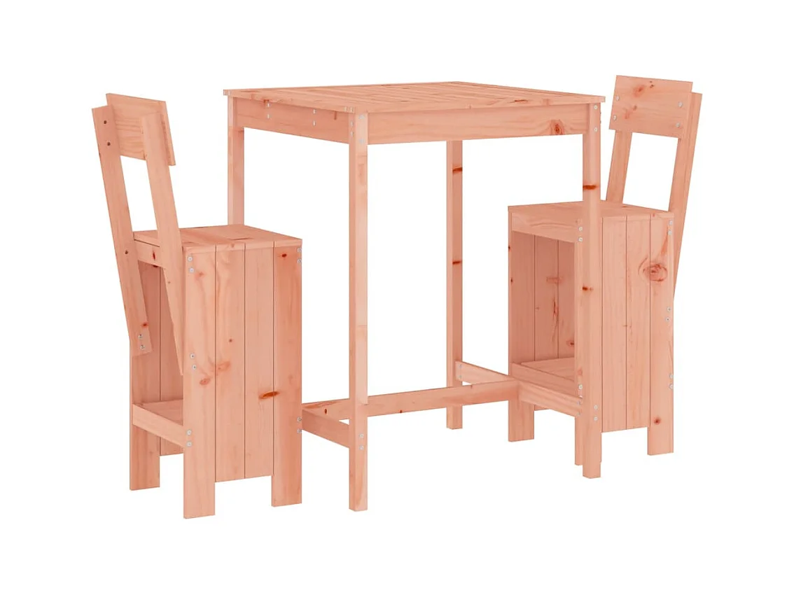 Xalor  Ensemble de bar de jardin 3 pcs bois massif de Douglas
