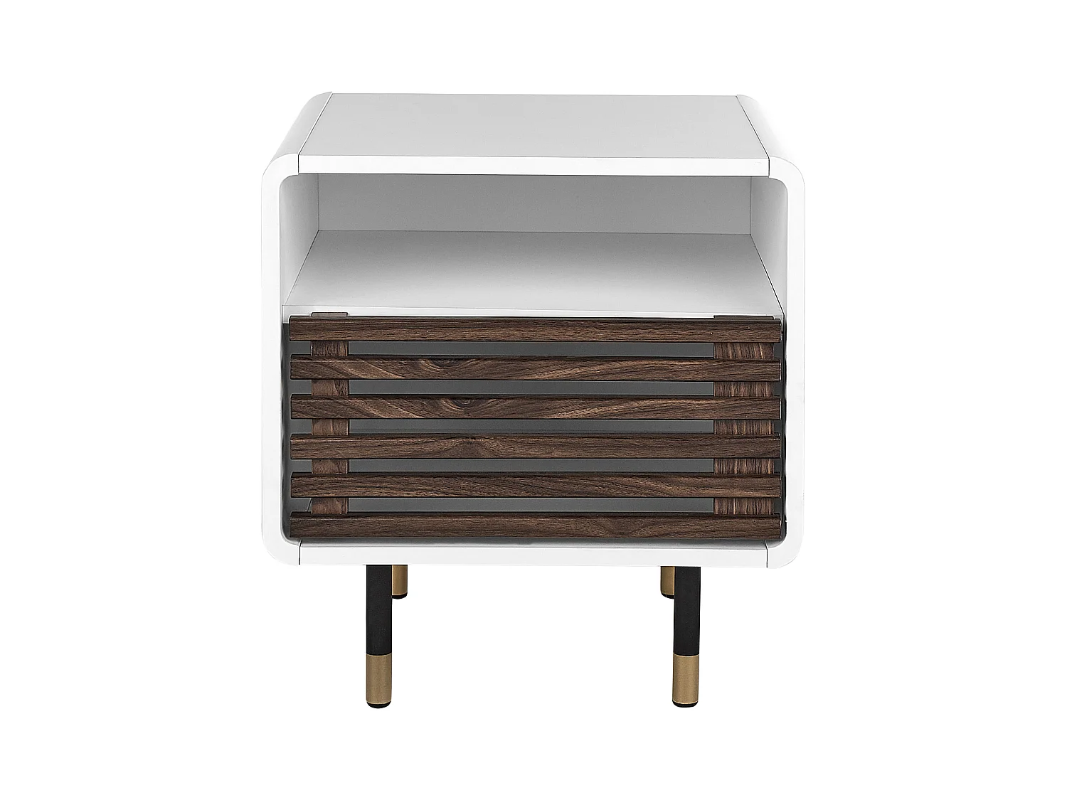 Table de nuit à 1 tiroir RIFLE Blanc