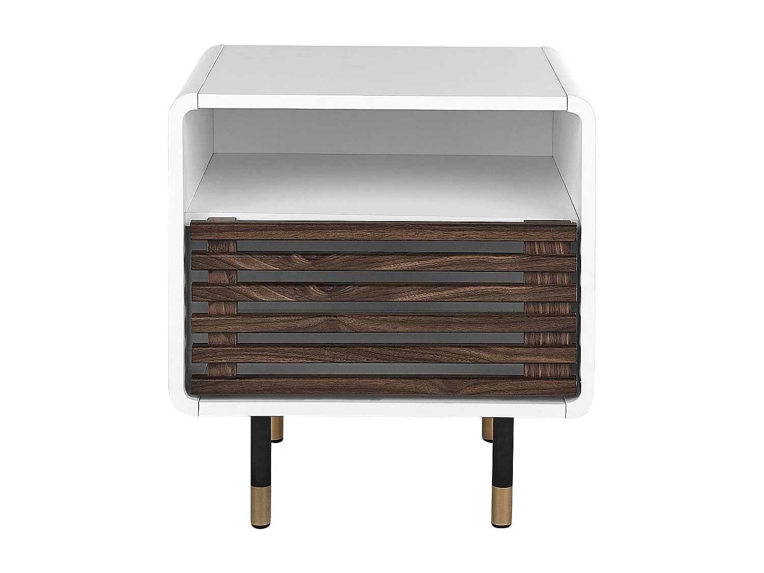 Nachtkastje met 1 lade RIFLE Wit