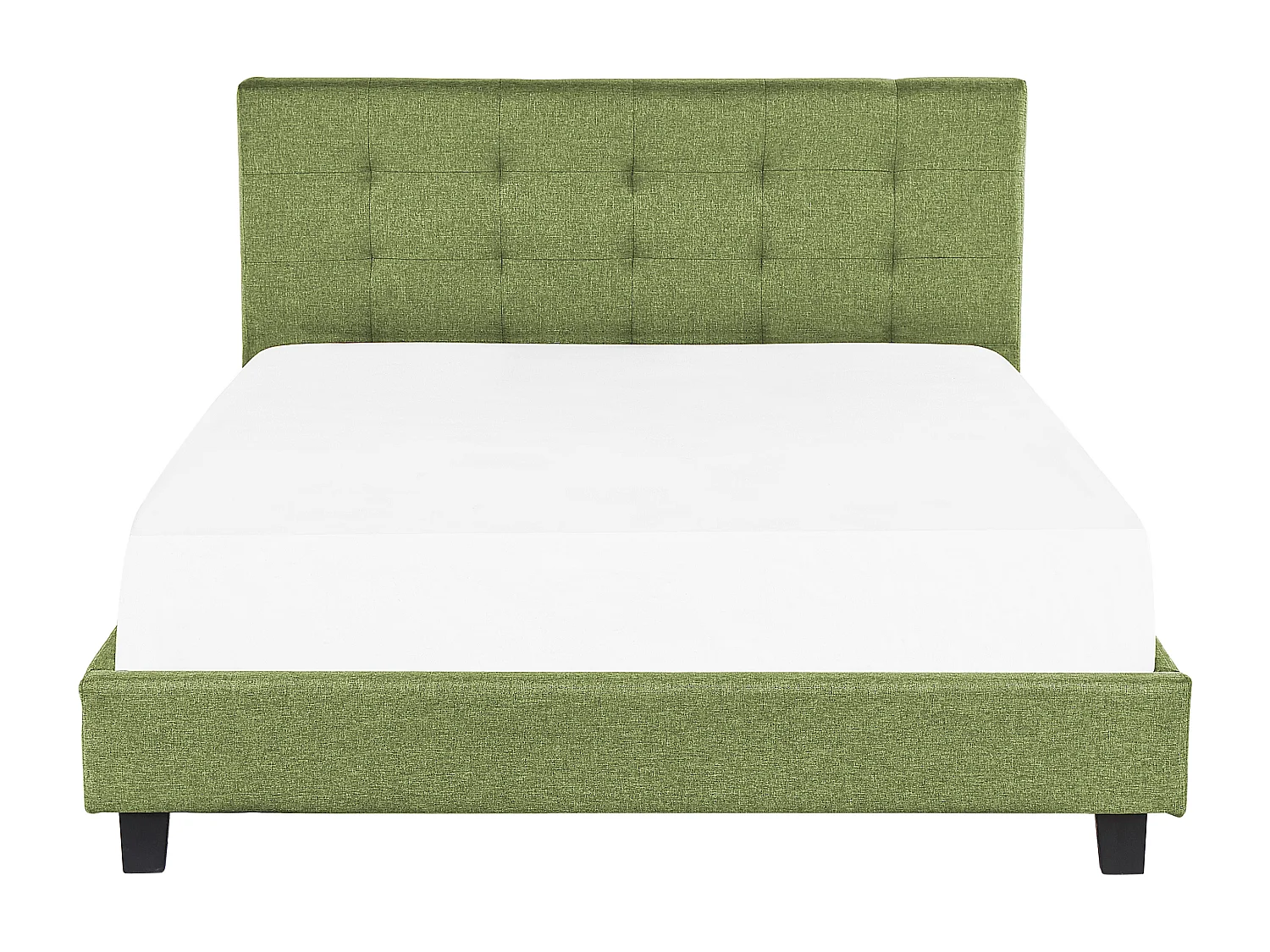 Lit avec sommier Tissu LA ROCHELLE 180 x 200 cm Vert