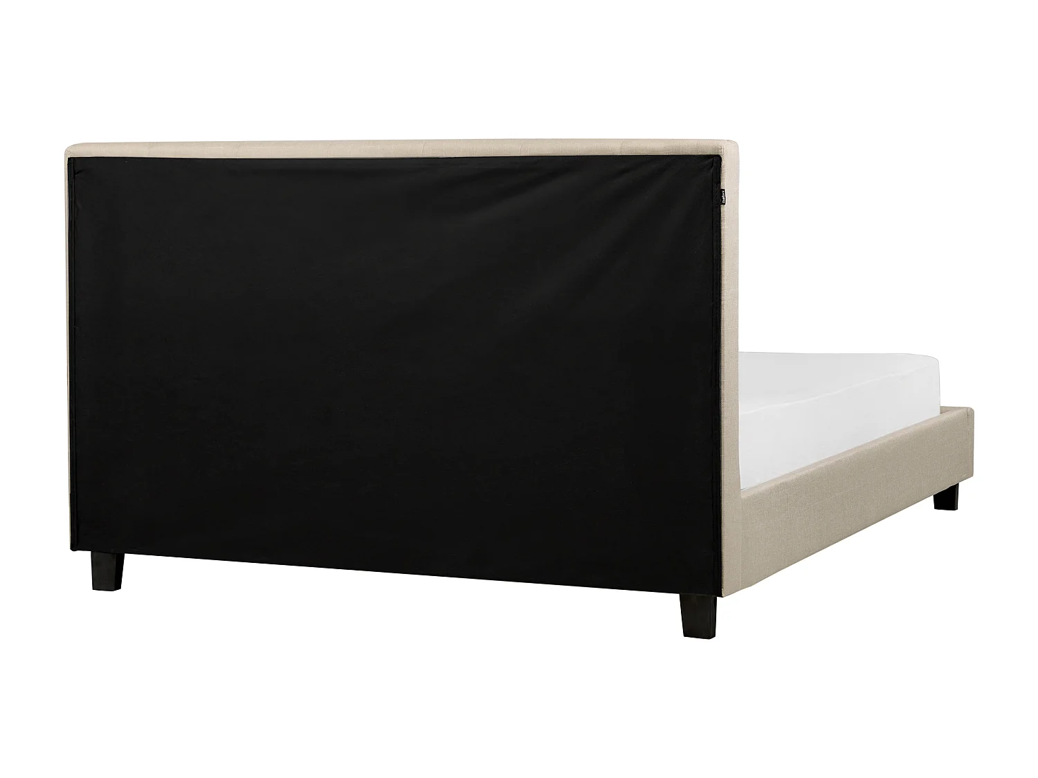 Lit avec sommier Tissu LA ROCHELLE 160 x 200 cm Beige
