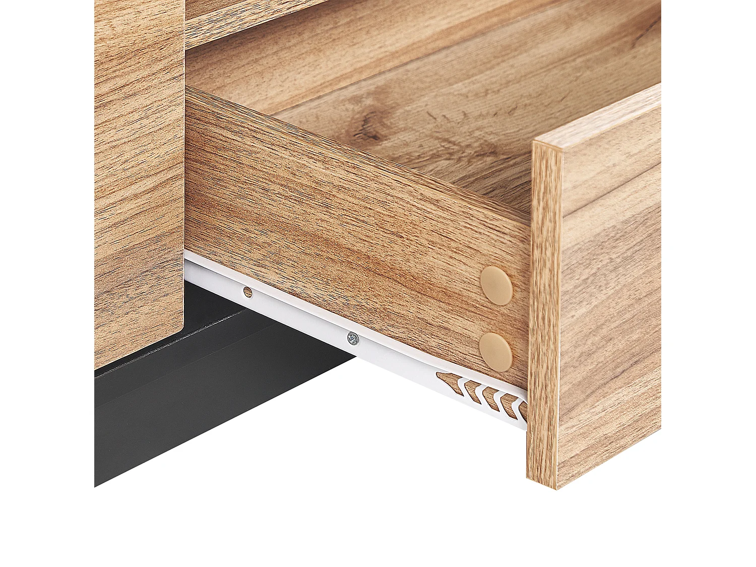 Meuble TV BILLINGS Marron/noir