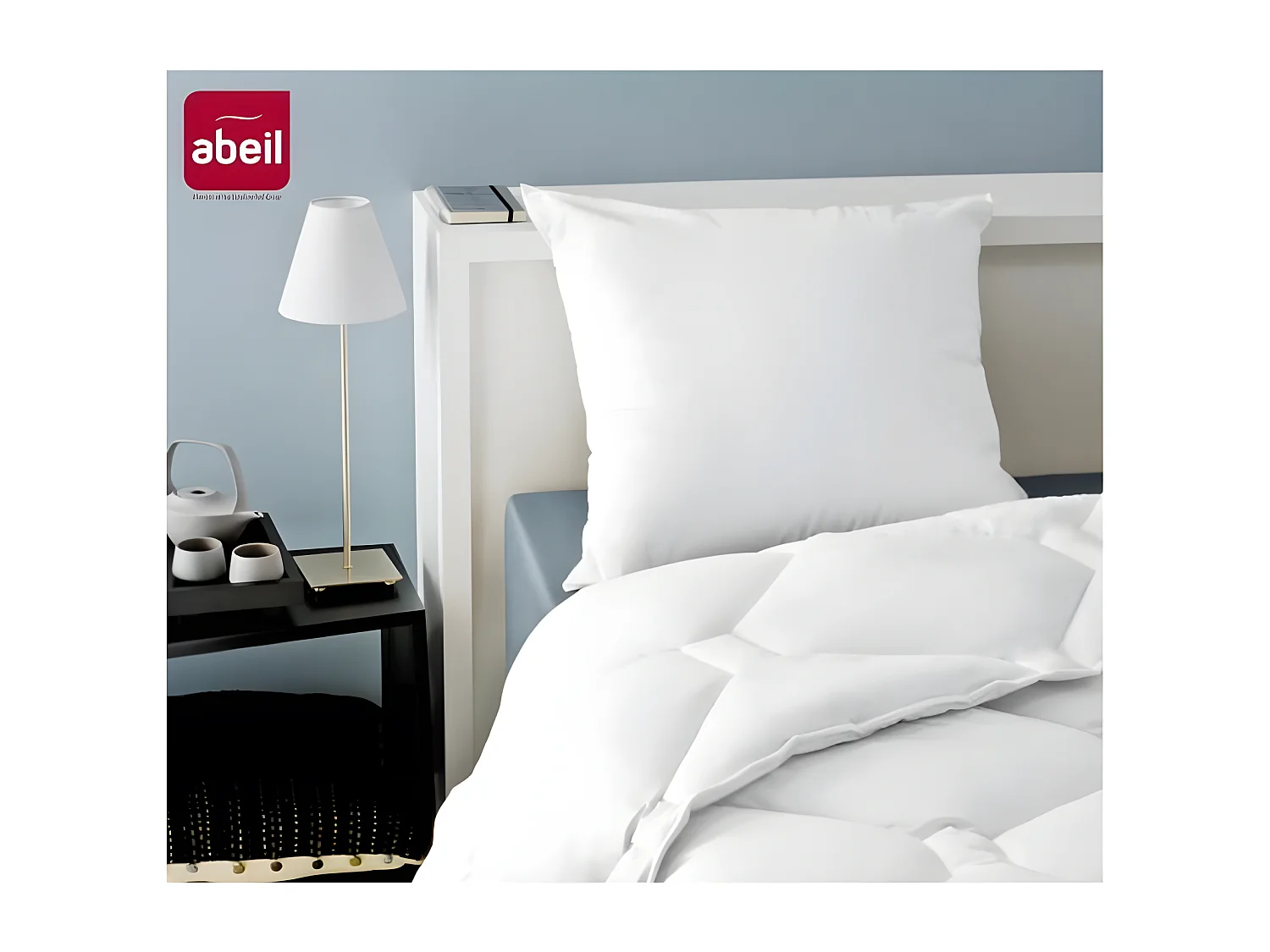 Set di 2 Cuscini Antiacaro 60x60 cm Bianco Morbido Lavabile in Lavatrice