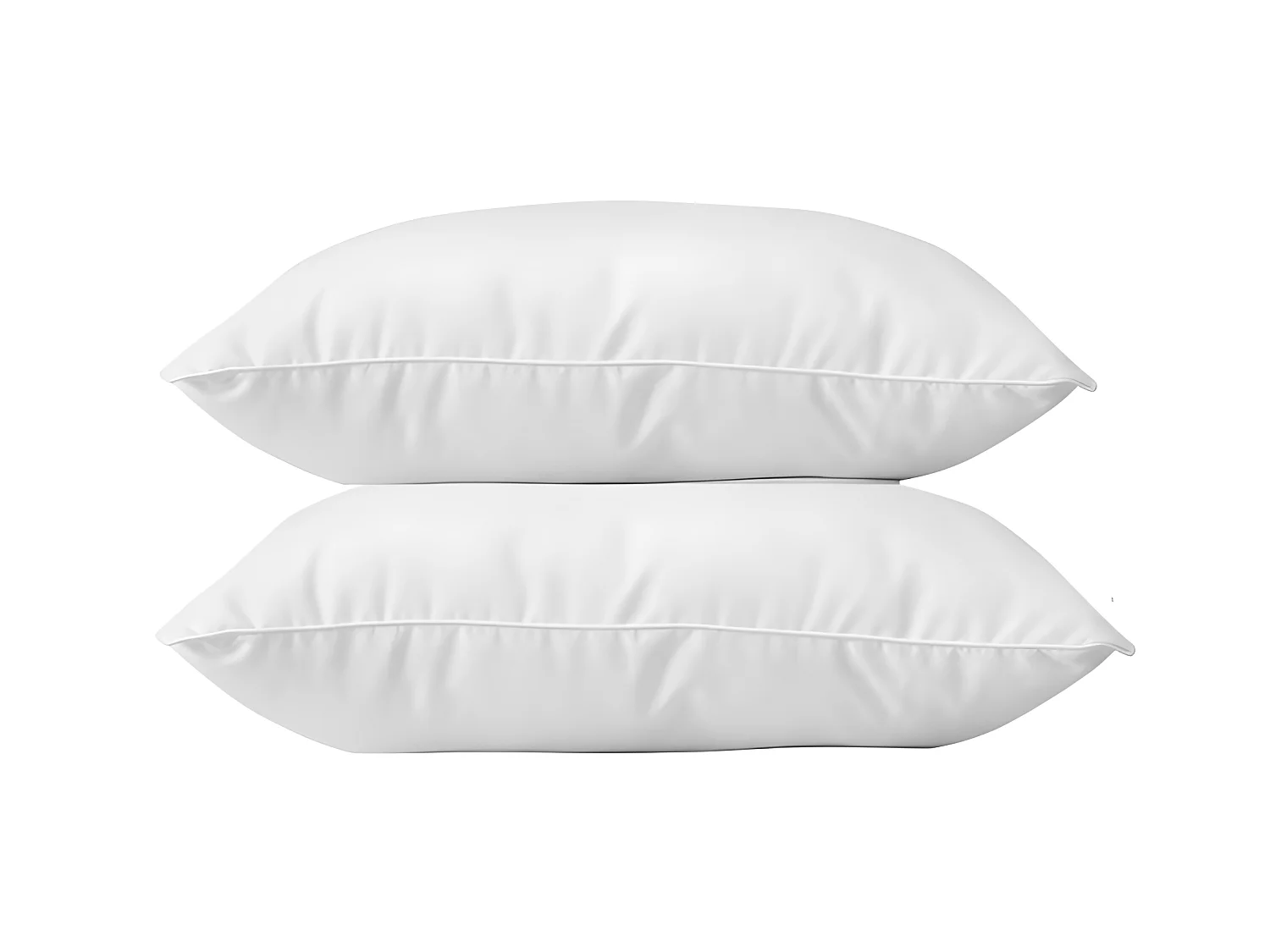 Conjunto de 2 Almofadas de algodão BLANREVE - Conforto Macio - 60 x 60 cm Branco