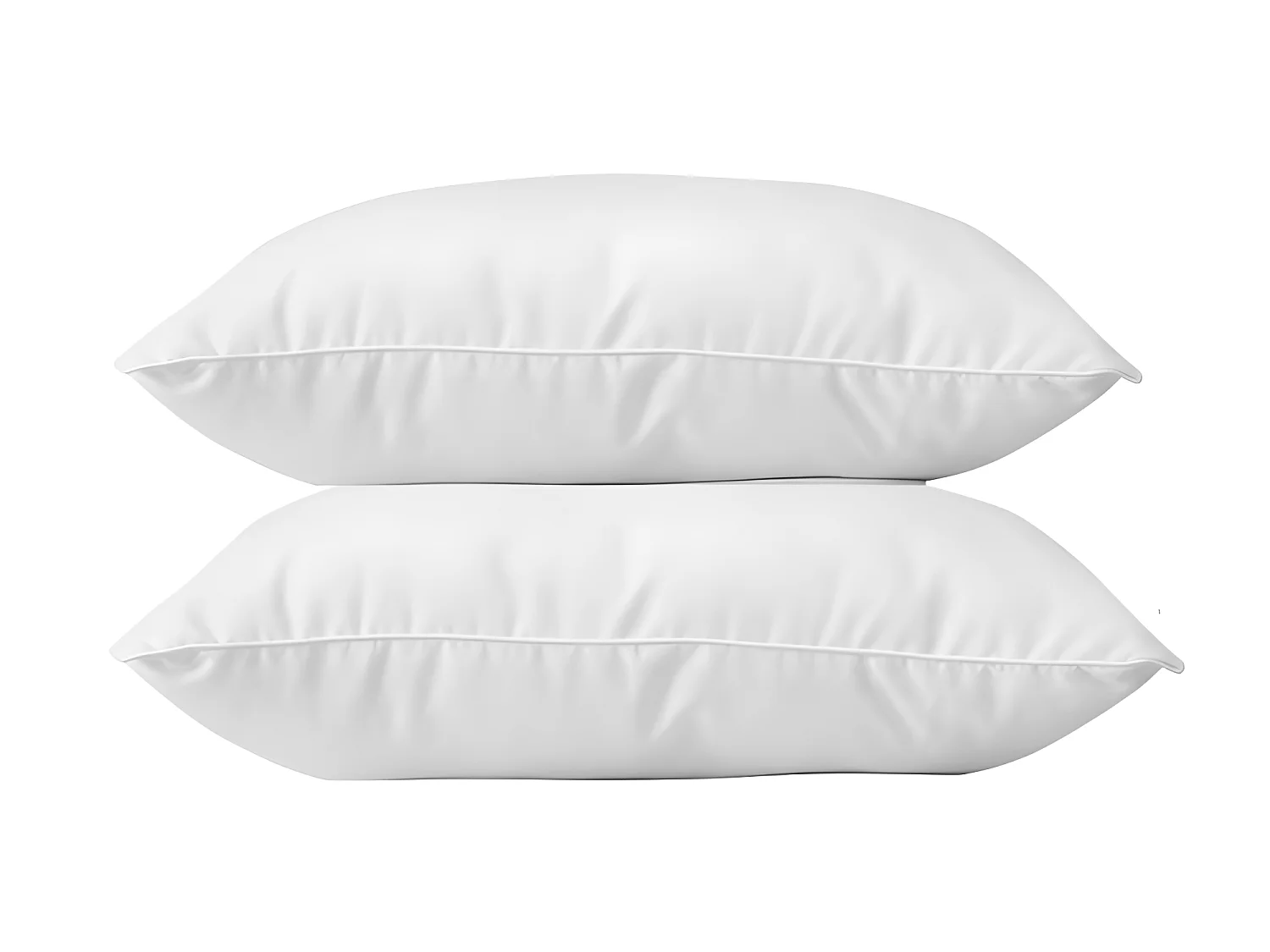 BLANREVE Lot de 2 Oreillers en coton - 60 x 60 cm - Blanc
