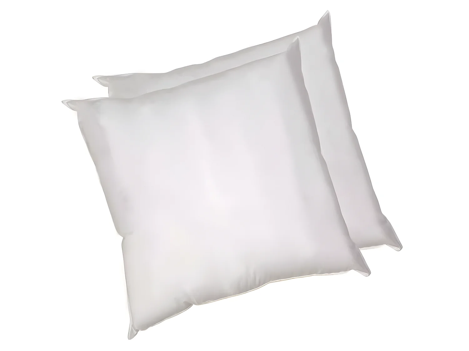 BLANREVE Lot de 2 Oreillers en coton - 60 x 60 cm - Blanc