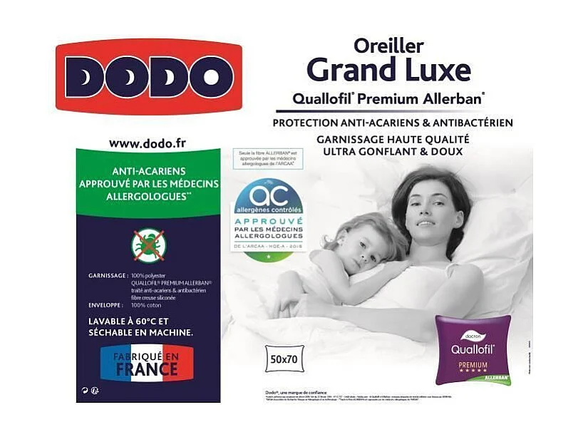 Kissen Grand Luxe Quallofil Allerban 50x70cm