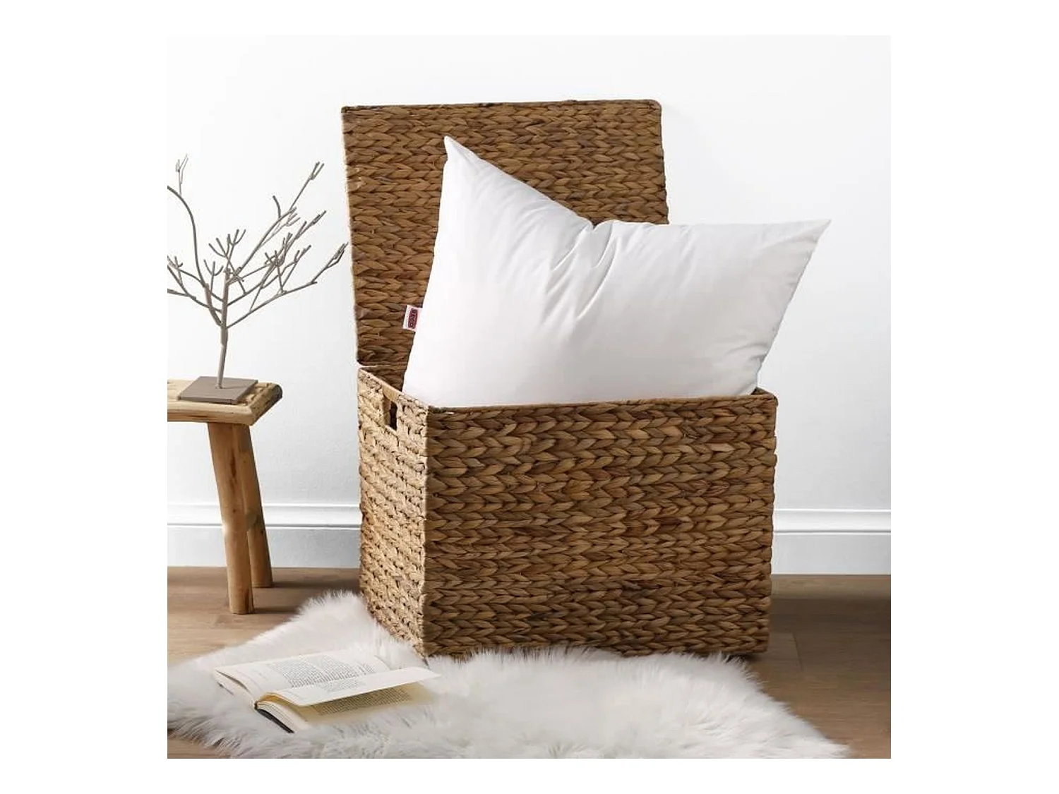 Set aus 2 Anti-Milben Kissen Belle Nuit 60x60 cm Weiß DODO - Weicher Komfort