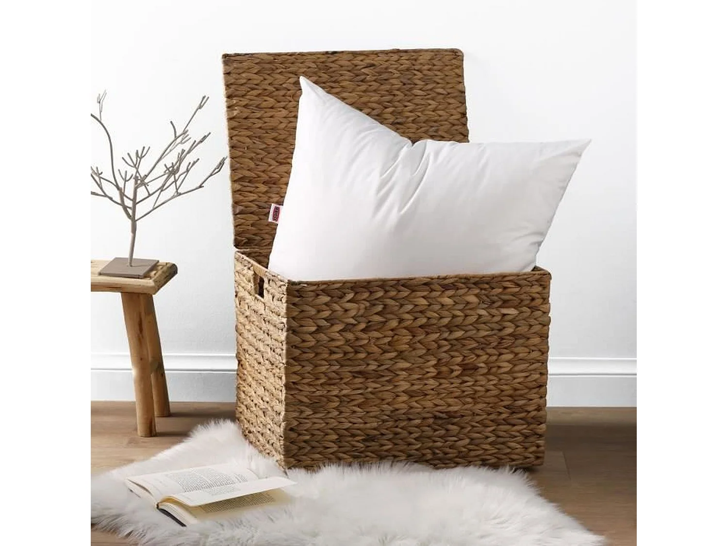 Set aus 2 Anti-Milben Kissen Belle Nuit 60x60 cm Weiß DODO - Weicher Komfort