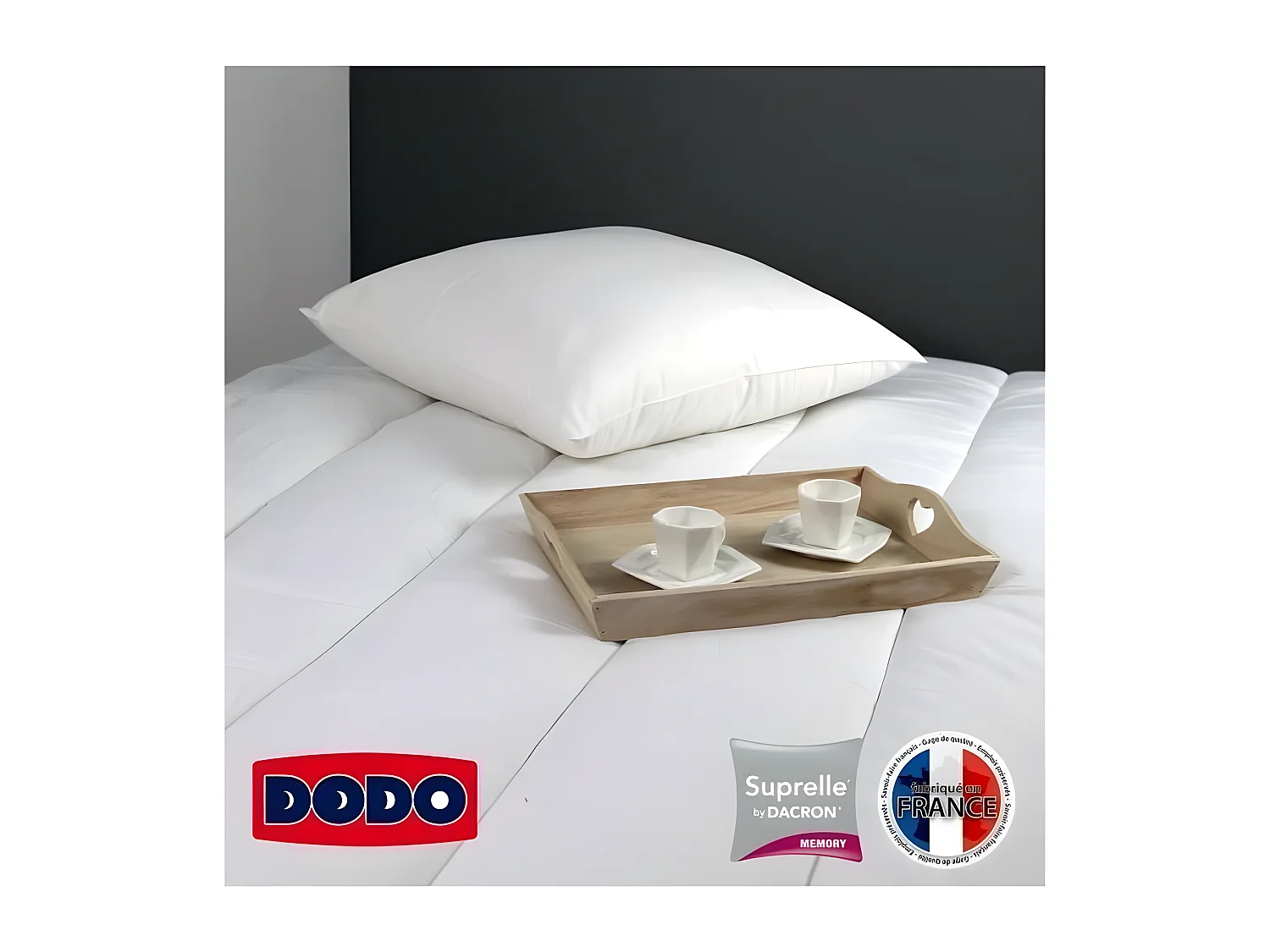 Almohada de espuma viscoelástica DODO SUPRELLE MEMORY 65x65cm - Ergonómica