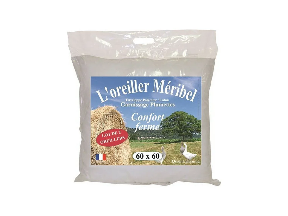 Set van 2 Kussens MERIBEL Plumettes 60x60cm DODO Confort Ferme