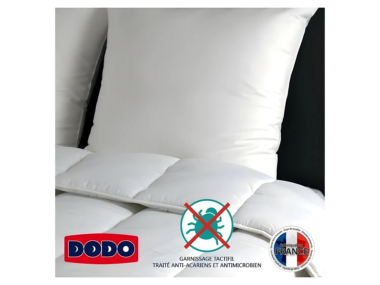 Perkal Anti-Milben Kissen PALACE - Mittlerer Komfort 65 x 65 cm