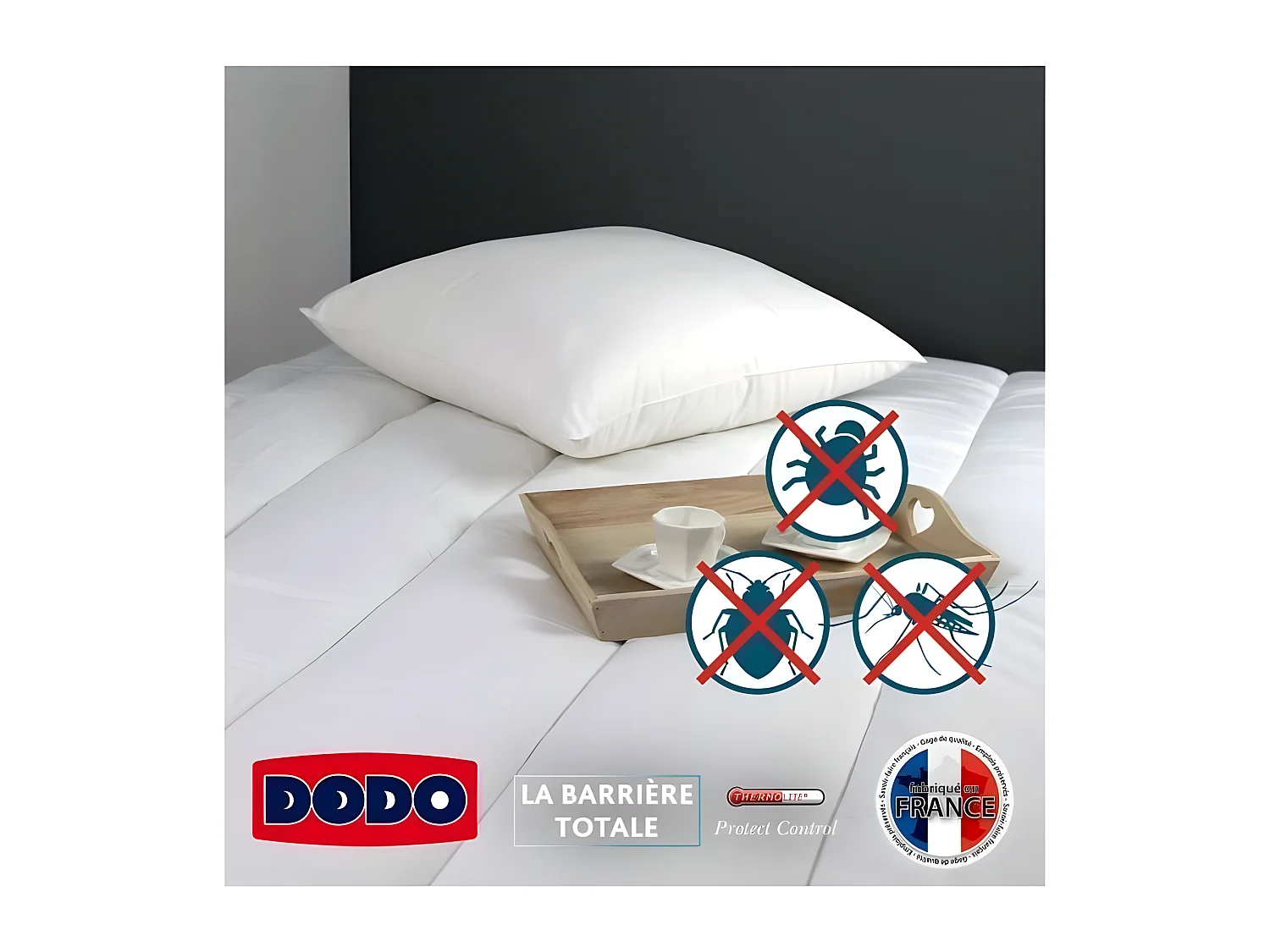 Almohada MULTIPROTECT - 65 x 65 cm DODO Confort Médium