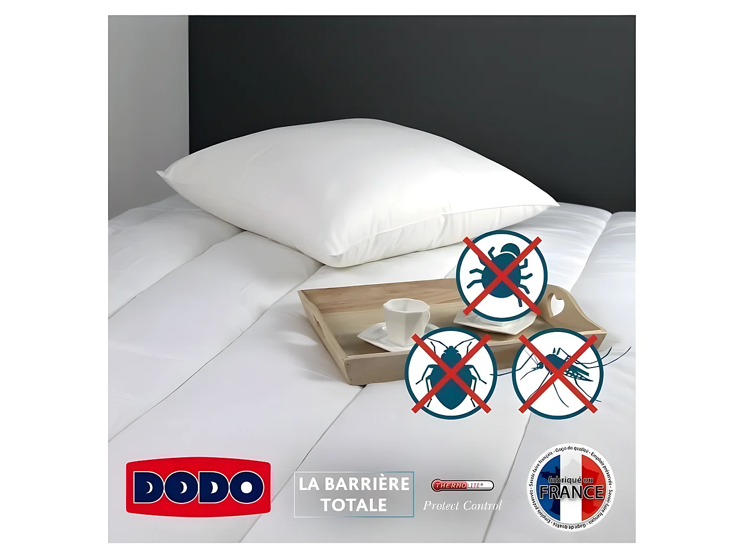 Kissen MULTIPROTECT - 65 x 65 cm DODO Confort Médium