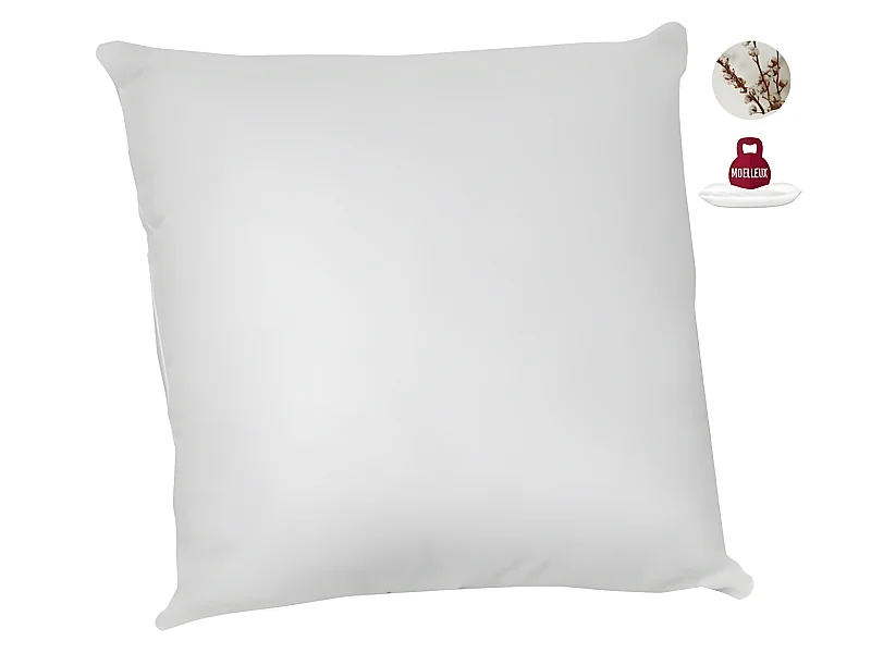 Lote de 2 Almohadas Anti-Ácaros 60x60cm 100% Algodón Orgánico ABEIL