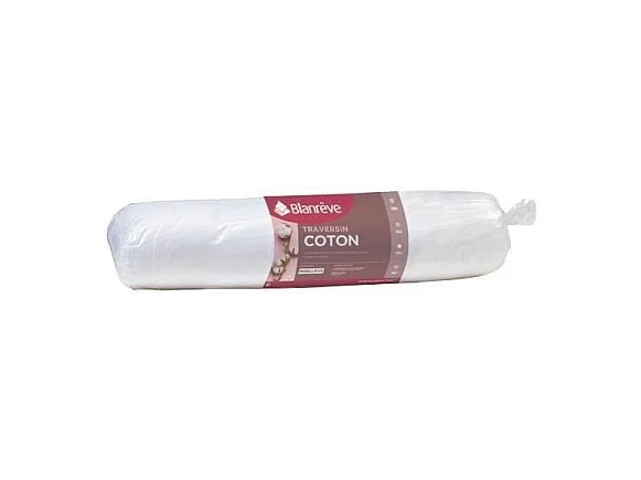 Traversin en coton 140 cm - Blanc