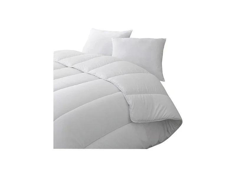 Edredón cálido de percal antiácaros 350g/m² 220x240cm