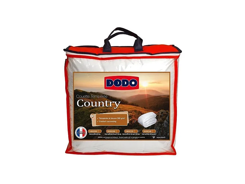 Temperierte Bettdecke Country DODO - Weiß 140 x 200 cm