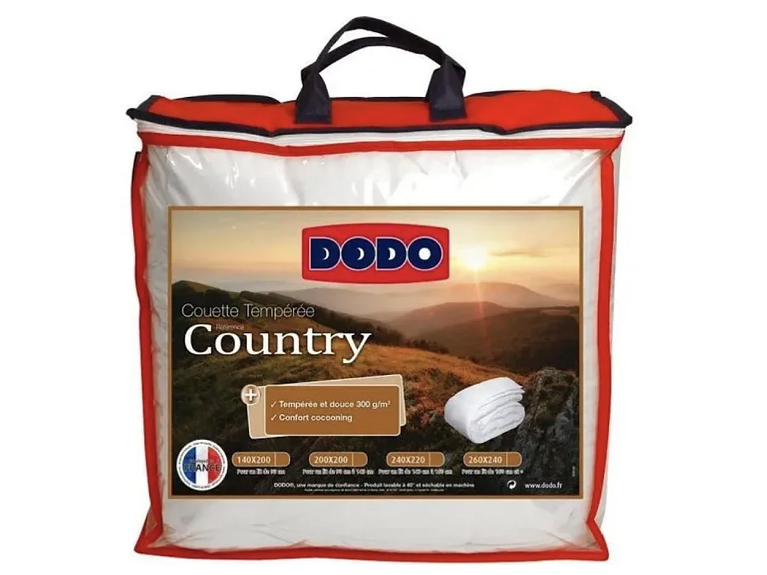 Edredón nórdico campestre templado 300 g/m² Dodo - Suave confort para entretiempo-Talla 140x200 cm