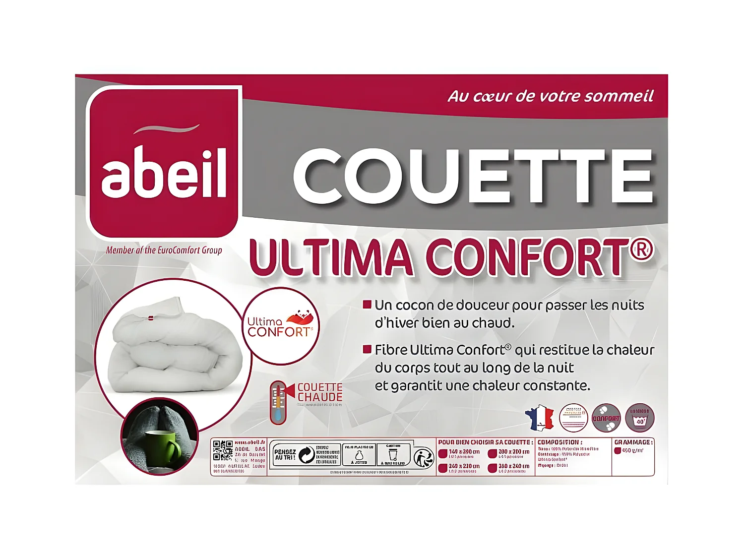 Bettdecke Abeil Ultima Confort 450 - 140 x 200 cm Ultra Warm