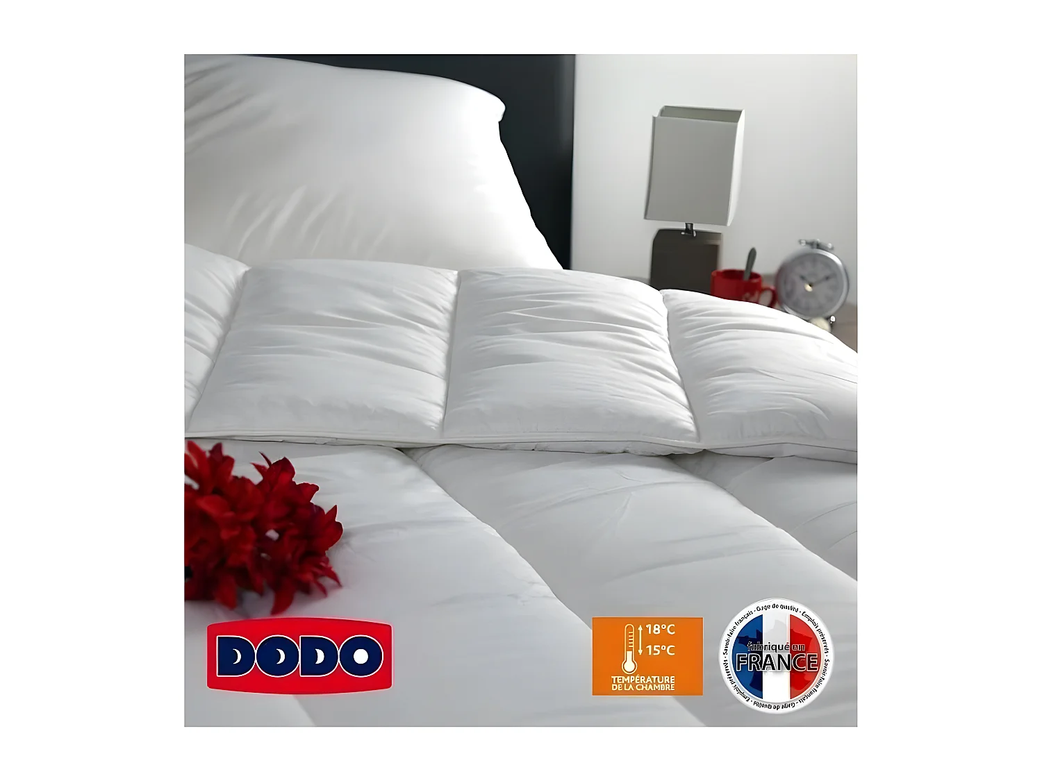 Couette chaude 400gr/m² VANCOUVER 240x260 cm blanc