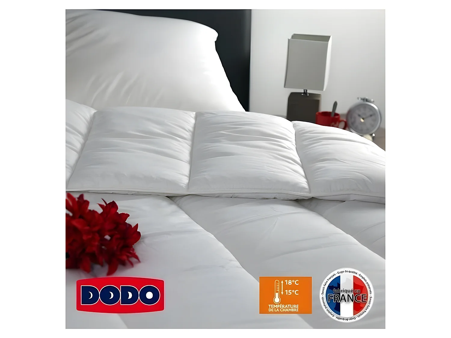 Couette chaude 400gr/m² VANCOUVER 240x260 cm blanc