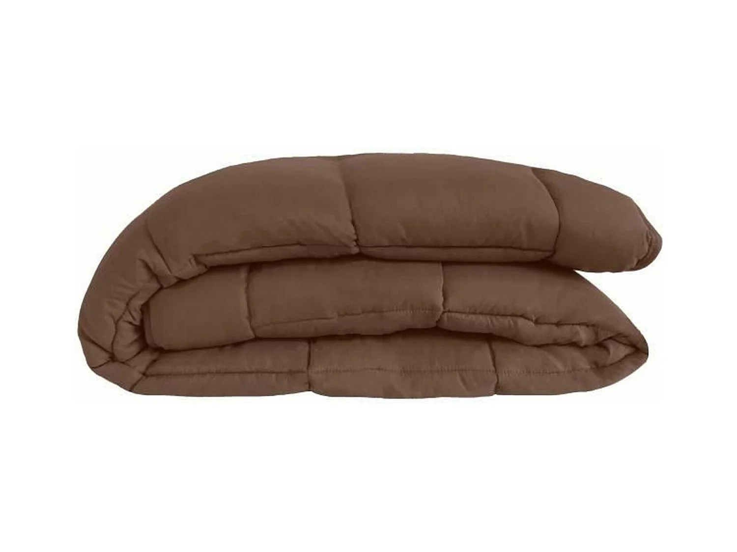 Edredão quente de Microfibra 400 gr/m2 CALGARY Chocolate + Coral 140x200cm