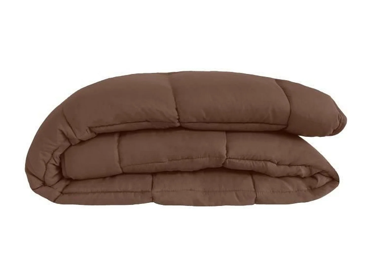 Warme Microvezel Dekbed 400 gr/m2 CALGARY Chocolade + Koraal 140x200cm
