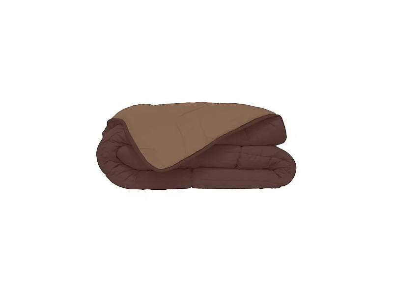 Couette Microfibre 400g/m2 CALGARY Choco + Moka 240x260cm
