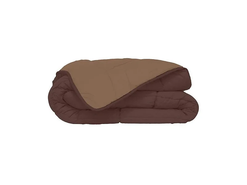 Couette Microfibre 400g/m2 CALGARY Choco + Moka 240x260cm
