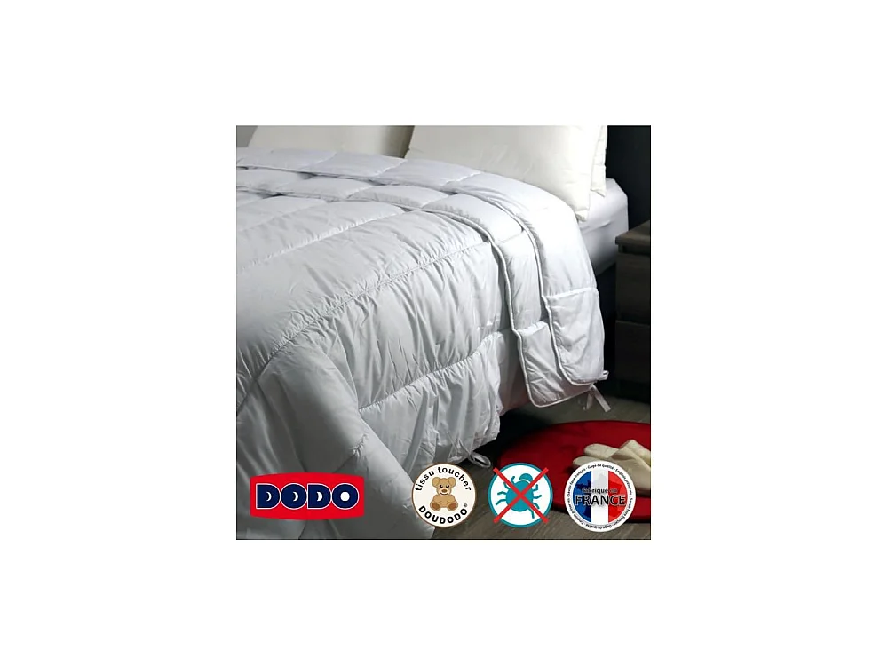 Couette 4 saisons anti-acariens 200x200 cm Blanc