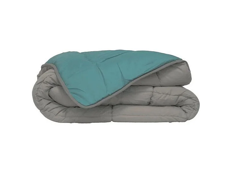 CALGARY Couette chaude Microfibre 400g/m2 Galet + Lac 240x260cm