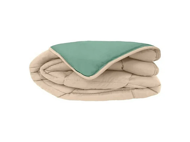 CALGARY Couette chaude Microfibre 400g/m2 Galet + Lac 240x260cm