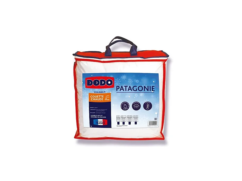 Edredón cálido Patagonia blanco - 140x200 cm Poliéster Microluxe - 380g/m²