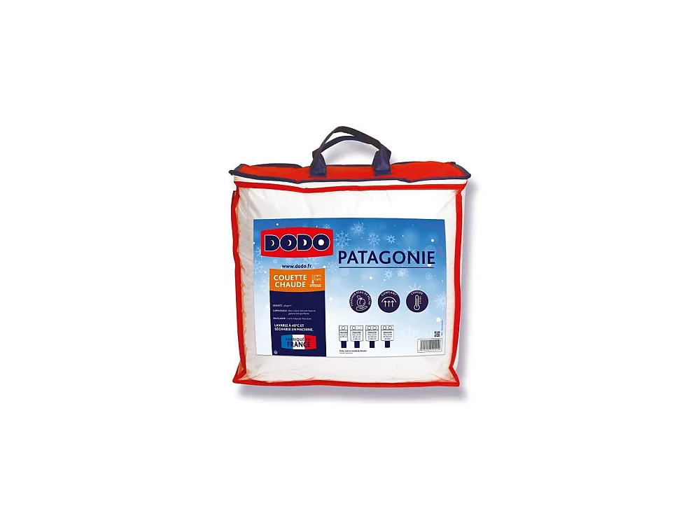 Edredón cálido Patagonia blanco - 140x200 cm Poliéster Microluxe - 380g/m²