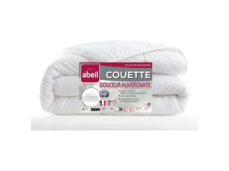 Weiche Warme Auvergnate Bettdecke 140 x 200 cm - Französische Herstellung - Polyester Mikrofaser