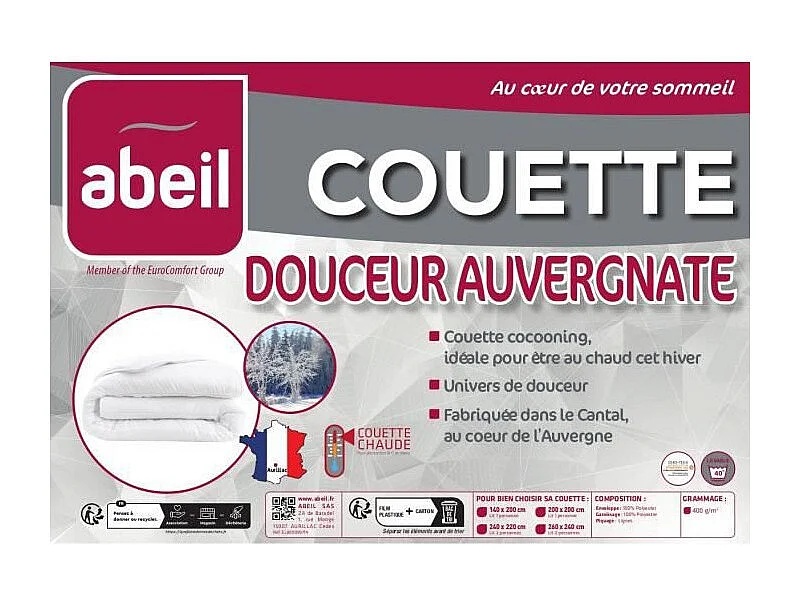 Zacht Warm Auvergnate Dekbed 140 x 200 cm - Franse Fabricage - Polyester Microvezel