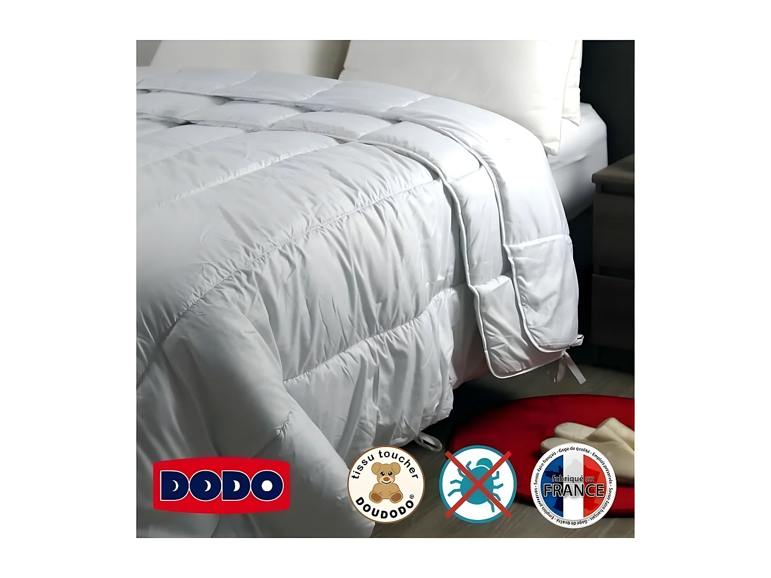 Dekbed 4 seizoenen anti-allergisch DODO - 220 x 240 cm - Wit