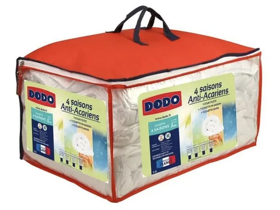 Couette 4 saisons anti-acariens Dodo - Confort et protection en toute saison-Taille 220x240 cm