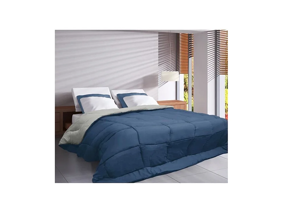 Dekbed Microvezel Omkeerbaar 400g/m2 Petroleum & Mastic 140x200cm