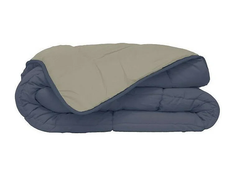 Couette Microfibre 400g/m2 CALGARY Petrole + Mastic 140x200cm